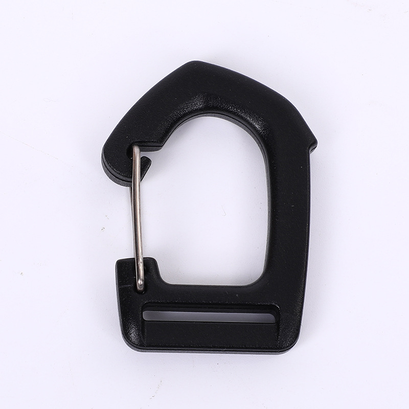 Accesorios de maletas de gancho de alambre de plástico correa de tejido elástica gancho de botón accesorios de ropa multifuncional montañismo llavero
