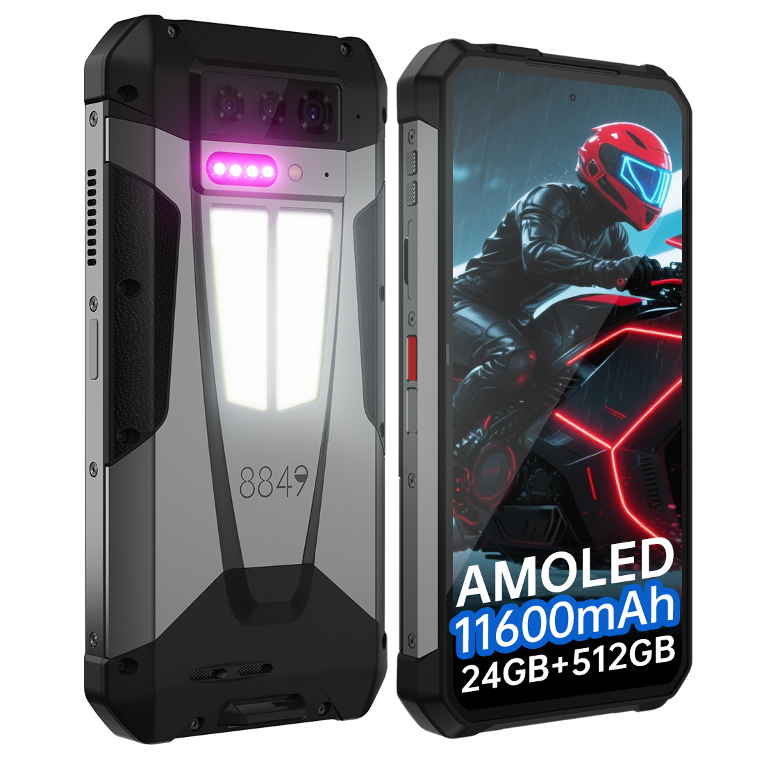 8849 Classic Rugged Phone Tank 4 Smartphone 12+512t Dimensity 7300 Hong Kong Delivery