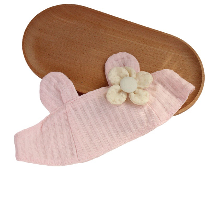 Ins洋気小花赤ちゃん空頂保護ハロゲン門帽子春秋薄手女子赤ちゃん通気韓版頭飾りセット