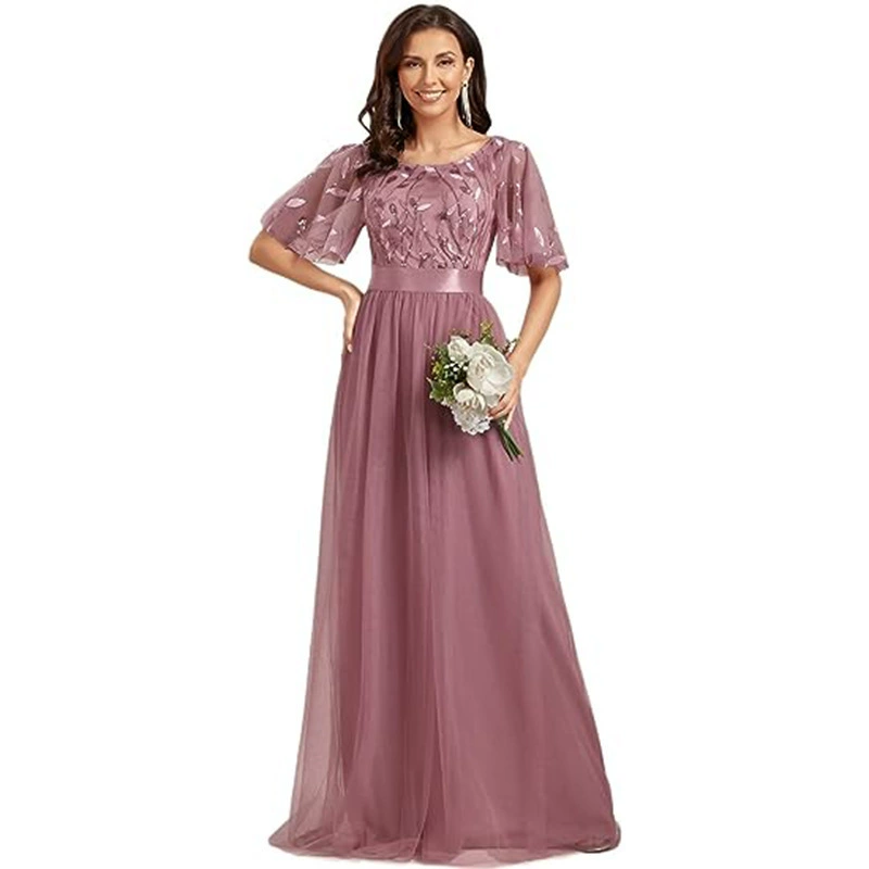 (Cross-border trading), lace long evening dress, European style, 2025 years