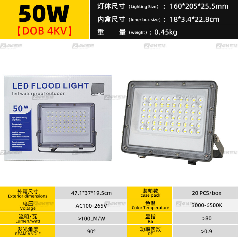 Transfronteriza al aire libre impermeable LED Pequeña Manzana Luz de inundación comunidad patio luz cartelera reflector iluminación del sitio de construcción