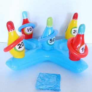 Cross-Border Supply of Inflatable Cross Rings Pvc Inflatable Throwing Toys Family Throwing Ring Game Props Wholesale