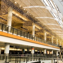 LED冰条灯屋檐灯瀑布灯户外亮化庭院景区节日灯装饰彩灯渔网灯