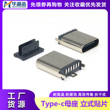 TYPE-C 6P���Nĸ�� 10.0/10.5MM�� 180����ʽ�NƬUSB����늽ӿ�