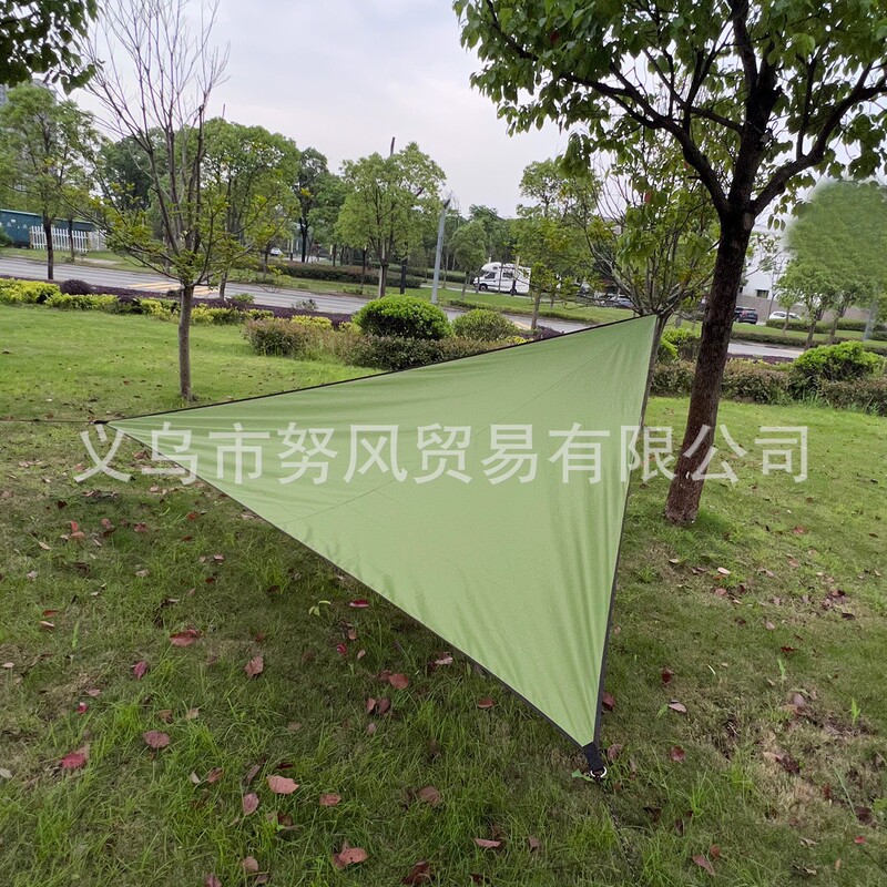 Outdoor Sunshade Triangular Canopy 3m Sun Protection Awning Sunshade Sail Folding Sunshade Canopy Landscape Awning