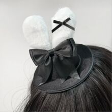 兔耳朵少女小礼帽甜美可爱Lolita迷你装饰帽子洛丽塔风蝴蝶结配饰