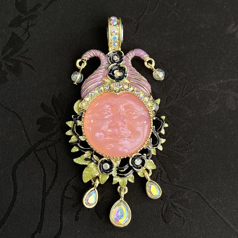 Nange Middle Ancient vintage Fashion Style All-match New Chinese Style Moen Face Matching Hat Tassel Magnetic Pendant