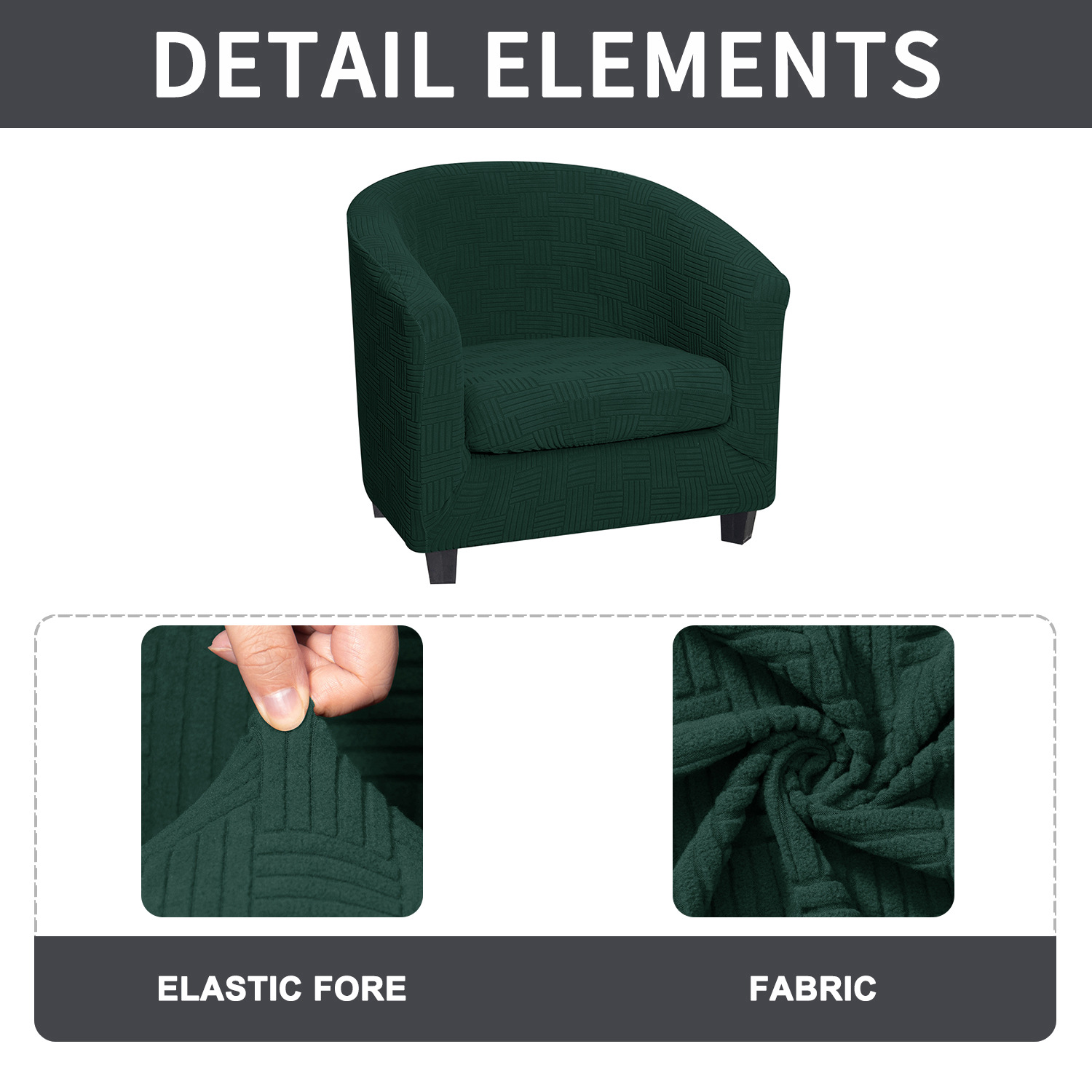 Housse de canapé élastique minimaliste protecteur meuble lavable_voghion.com
