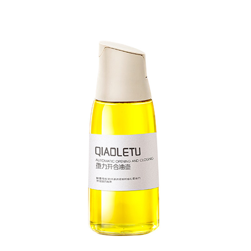 Olla de aceite de cocina sin vidrio de aceite, apertura y cierre automáticos, botella de aceite por gravedad, botella de salsa de soja a prueba de fugas, botella de condimento de vinagre de salsa de soja para el hogar