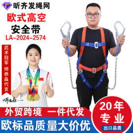 全身式欧式安全带电工坠落防护五点式的缓冲安全带高空作业安全带