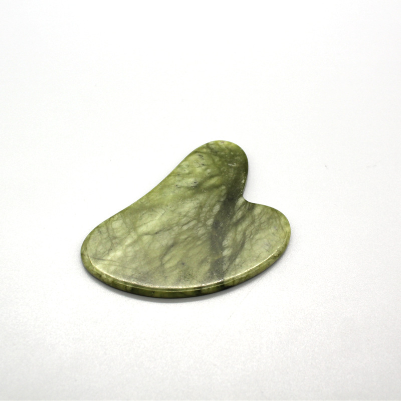 Tablero raspador de jade de cristal rosa natural Tablero raspador de belleza facial de cristal Meridian