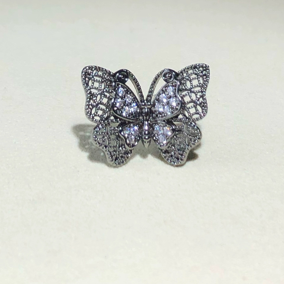 14K Gold-Filled Strong Color-Preserving Crystal DIY Accessories Cut Out Lace Butterfly Spacer Bead Flower Holder Bracelet Necklace Handmade Accessories