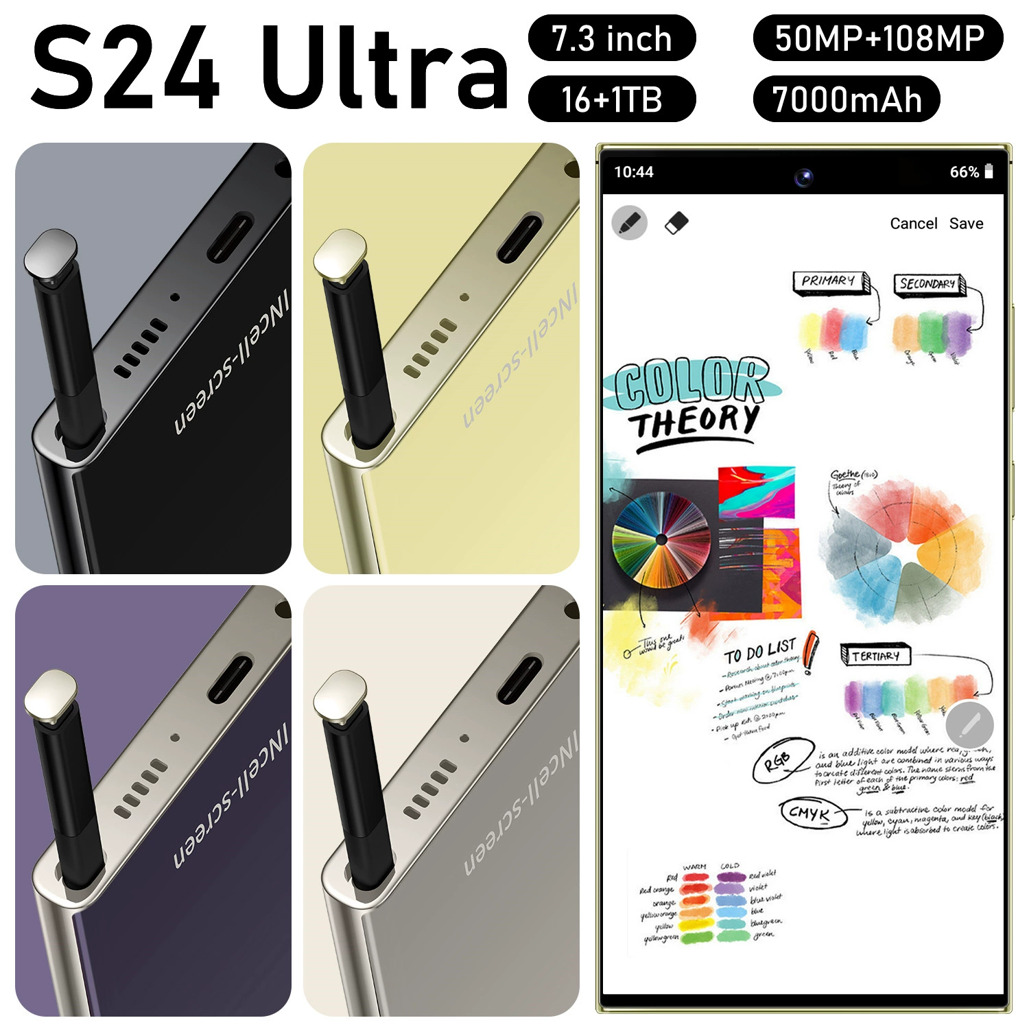 Смартфон S24 Ultra (Android) 16+1Т, 7.3-дюймовый дисплей, 7000 мАч