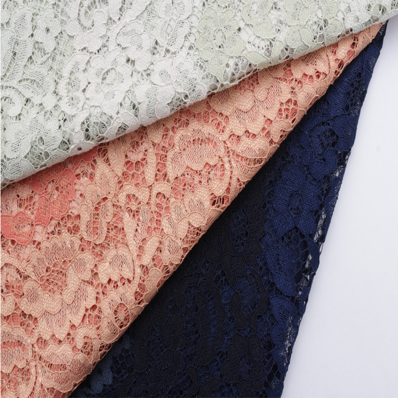 厂家现货春夏新款时尚流行服装蕾丝布料秋冬女装时装裙装蕾丝面料