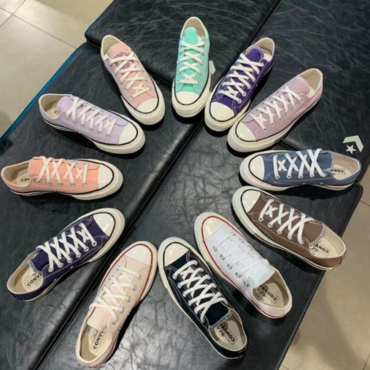 Authentic Meiqi Converse 1970S Classic High-Top Canvas Shoes for Men, Versatile Low-Top Sneakers for Women, Putian Shoes Trendy