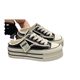 Baotou Slippers Women's Summer Outfit 2024 New Arrival Canvas Shoes Heel-Free All-Match Lazy Half-Slip Platform Beggar Shoes