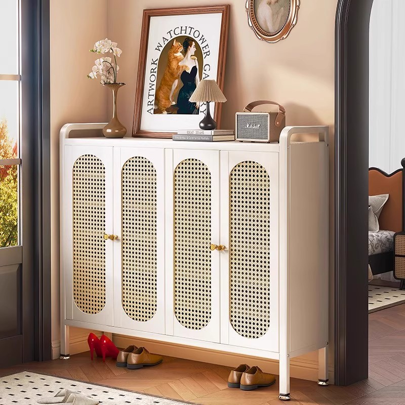 Steel Shoe Cabinet Large Capacity Multi-Layer Extra Large Entrance Storage Cabinet Entrance Iron Corridor Entrance Shoe Rack