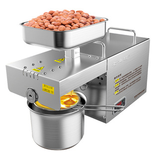 Household Stainless Steel Oil Press 509 Type Temperature Control Oil Press Equipment Fully Automatic Linseed Monkey Bread Oil Press