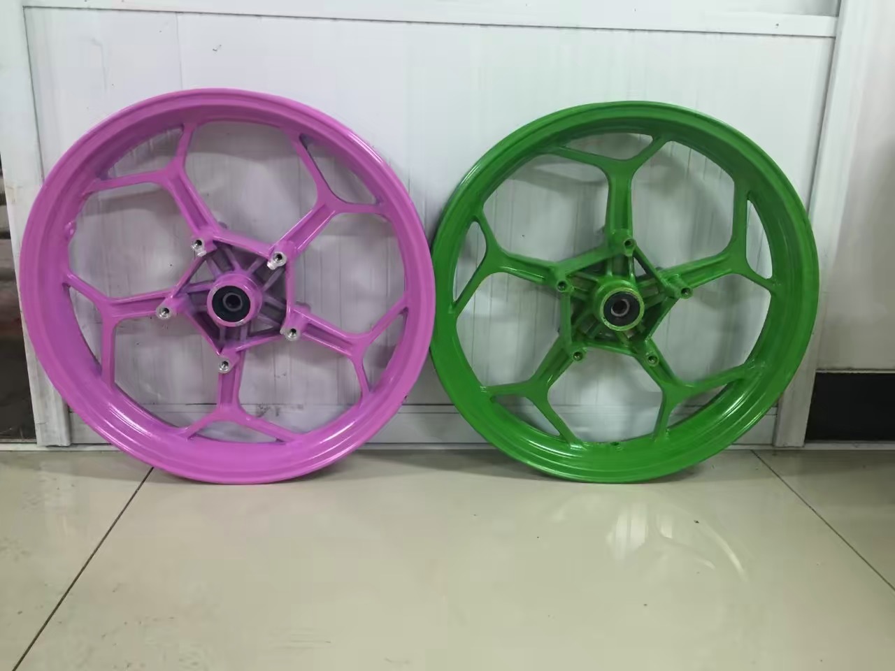 Horizon little Ninja aluminum wheel fujianglong Northern Lights motorcycle sports car 17-inch double disc brake front and rear hub steel ring
