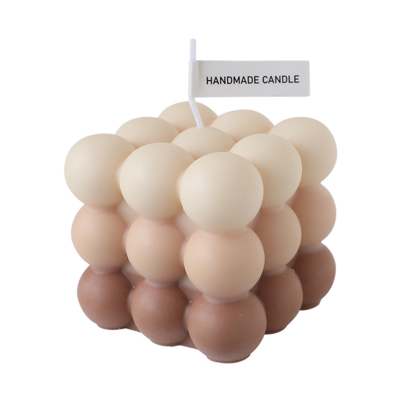 Vela perfumada de cera de soja con forma de cubo de Rubik, recuerdo, adorno creativo de celebridad de Internet, restaurante de habitación de alta gama