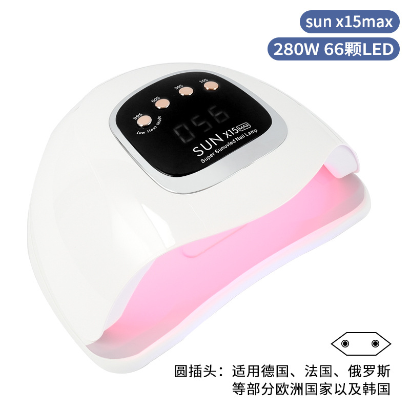 Nueva lámpara de manicura sunx15max máquina de fototerapia de manicura 66 uv/led luz roja no negra lámpara de fototerapia de manicura