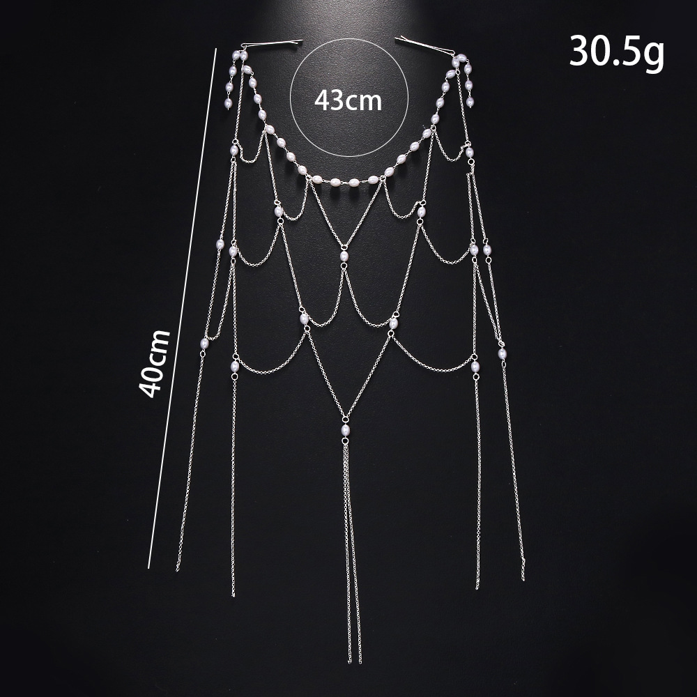 Amazon venta caliente de perlas cadena de termites ligera de lujo malla de novia accesorios de alta calidad banda de cabeza para mujeres