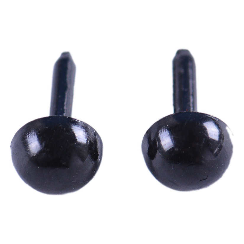 Ojos de pájaro Muñeca de bricolaje Ojos rectos/Accesorios de juguete Pies rectos Ojos negros rojos Nariz brillante negra