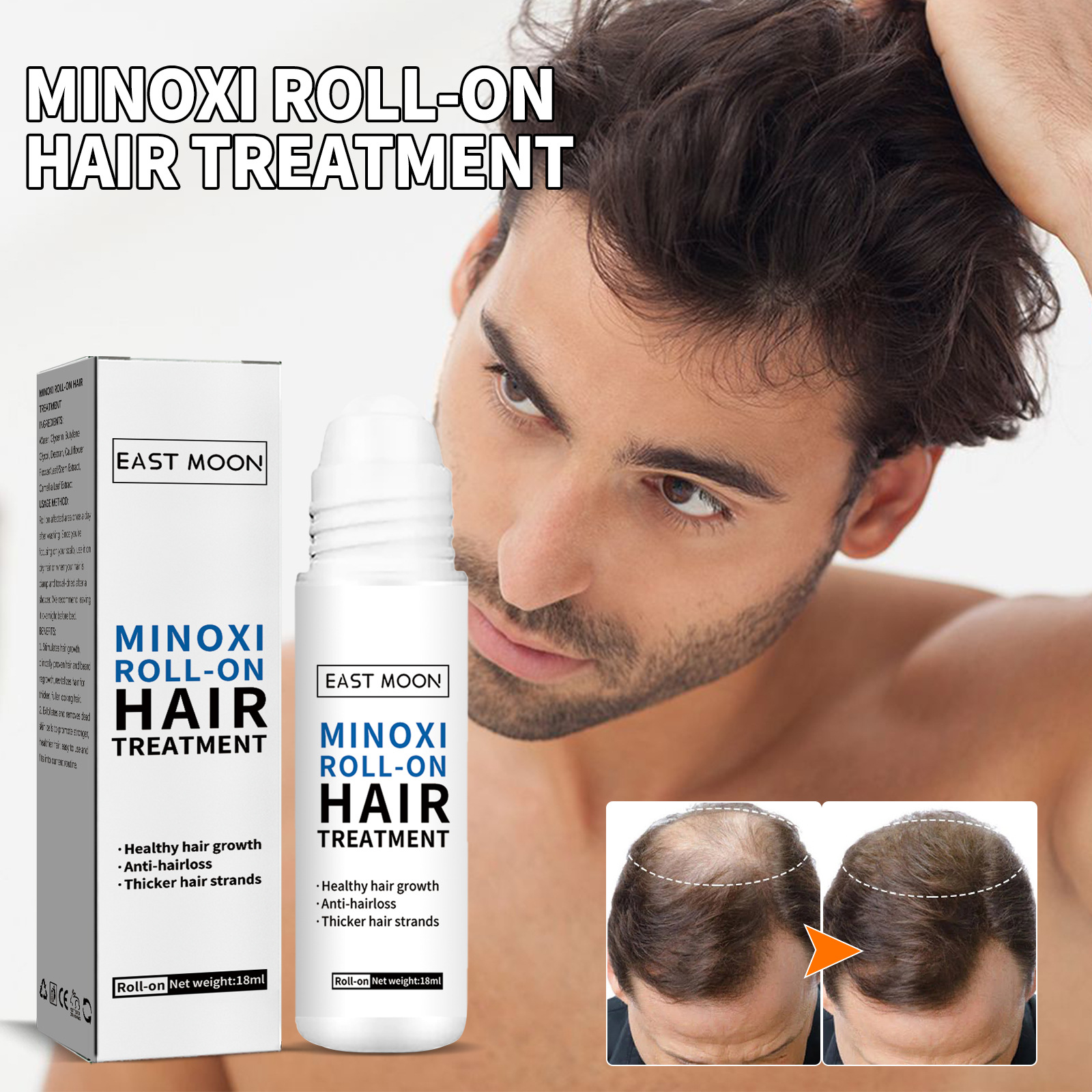 East Moon Ball Hair Dense Oil Idrata, protegge, rinforza, solidifica i capelli, ripara l'attaccatura dei capelli e_voghion.com