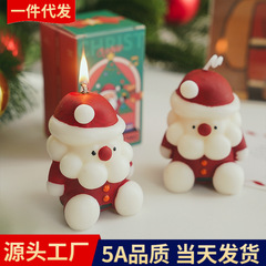 クリスマスアロマキャンドルお土産手作り雰囲気感アロマキャンドル高級感サンタキャンドル