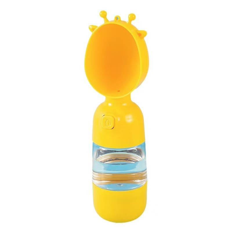 Taza de agua para mascotas portátil al aire libre acompañado de taza de agua para perros, alimentación y agua potable integral fábrica de taza de agua