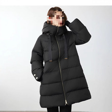 朗系时尚设计气质感廓形外套2025冬新款连帽羽绒服 LCFD18OMC226