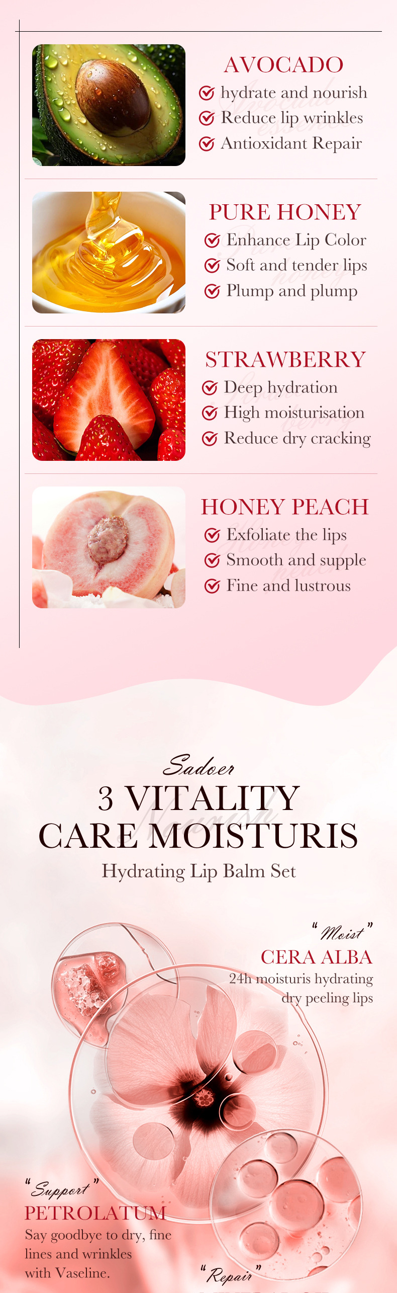 SADOER All avocado moisturizing anti chap lipstick_voghion.com