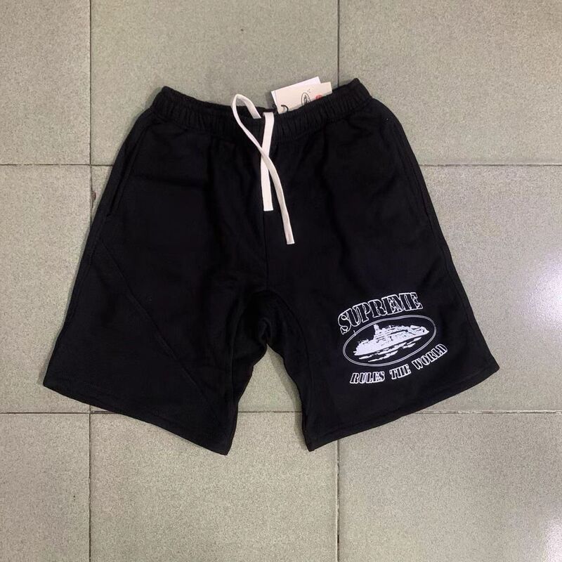Corteiz Short Alcatraz Same Style Shorts Ship Print Shorts Trendy Hip-Hop Skateboard Casual Sweatpants