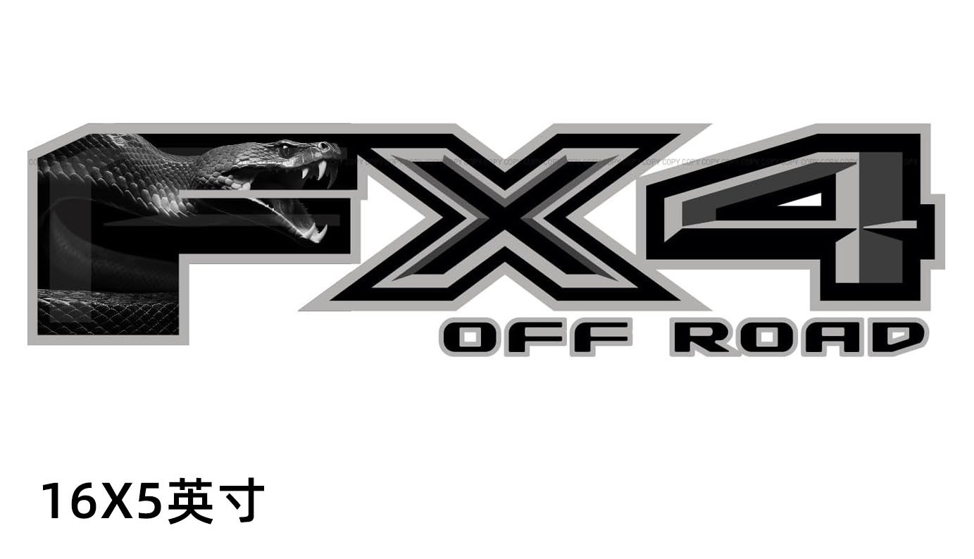 Amazon nuevo FX4 coche pegatinas 4X4 OF ROAD venta caliente pegatinas impermeables