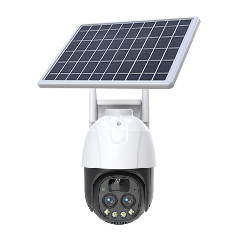 Monitoreo solar de red 4G 360 grados de monitoreo panorámico teléfono móvil cámara remota HD 10x zoom
