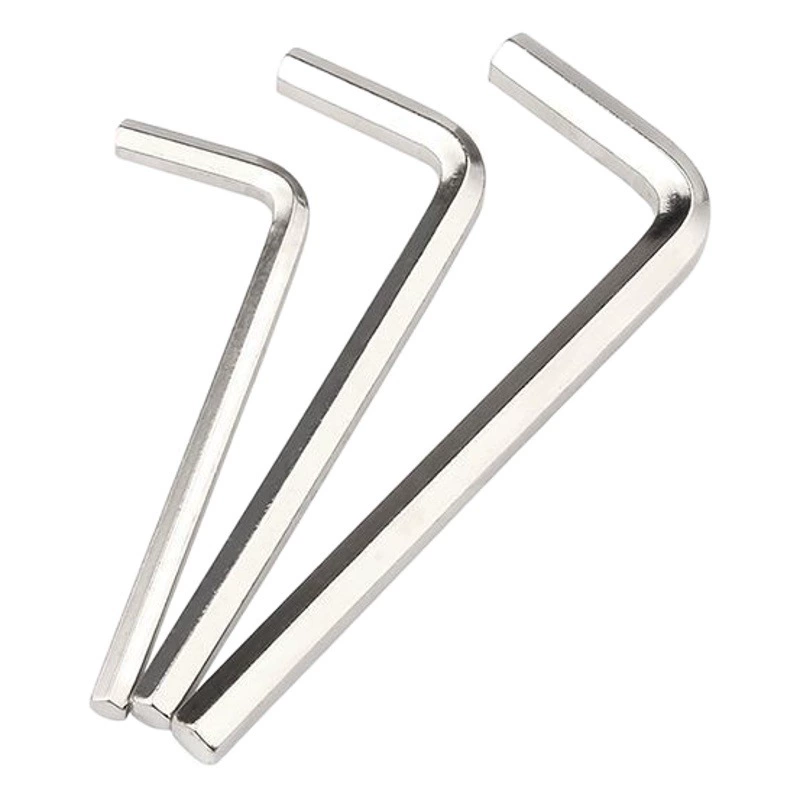 Никелированный шестигранный ключ с шестигранной отверткой с плоской головкой L-образная ручка черный квадратный шестигранник M1.27M3M4M5M6