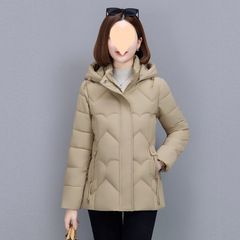 Fashionable mother winter down cotton jacket for women short waist slimming cotton jacket for middle-aged and elderly large size thickened cotton jacket