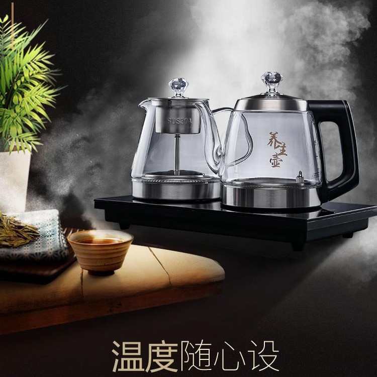 Alimentación de agua automática Hervidor eléctrico té dedicado mesa de té aislamiento integrado mesa de té incrustado fabricante de té hogar