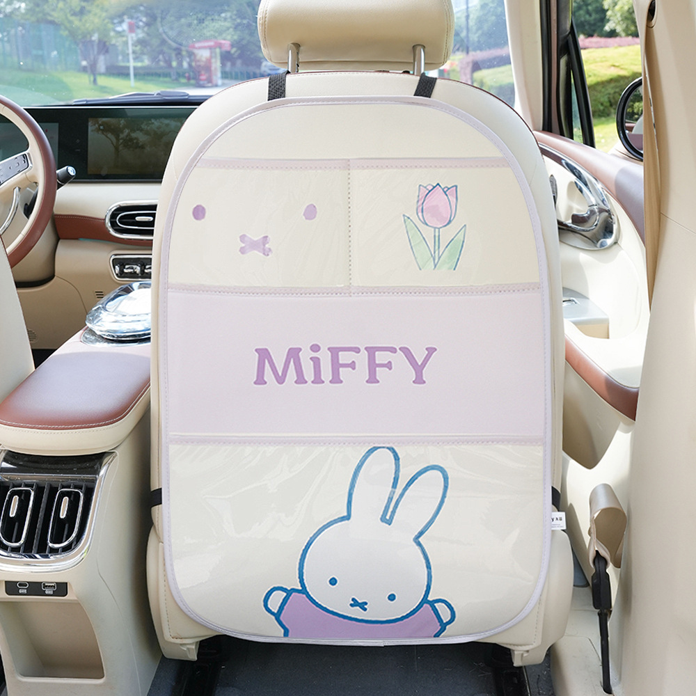 Chair back anti-kick pad – Universal Protector - miffy-purple-large-anti-kick-pad