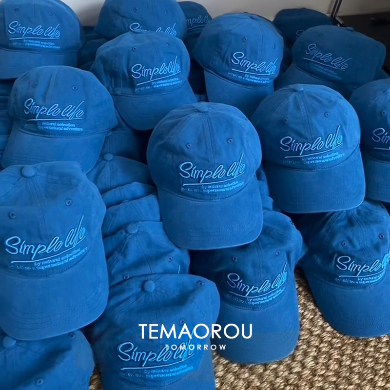 【Blue Moment】Klein Blue Baseball Cap with English Letters, Suitable for Large Head Circumference and Enhances Complexion