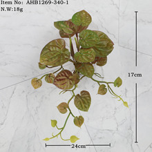 仿真植物龟背叶植物墙配材胶片叶人造花仿真盆栽仿真花批发亚马逊