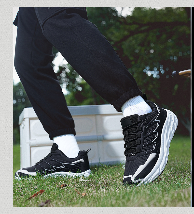 Autumn and winter casual sports shoes men's platform shoes trendy dad shoes breathable rebound running shoes men's shoes_voghion.com