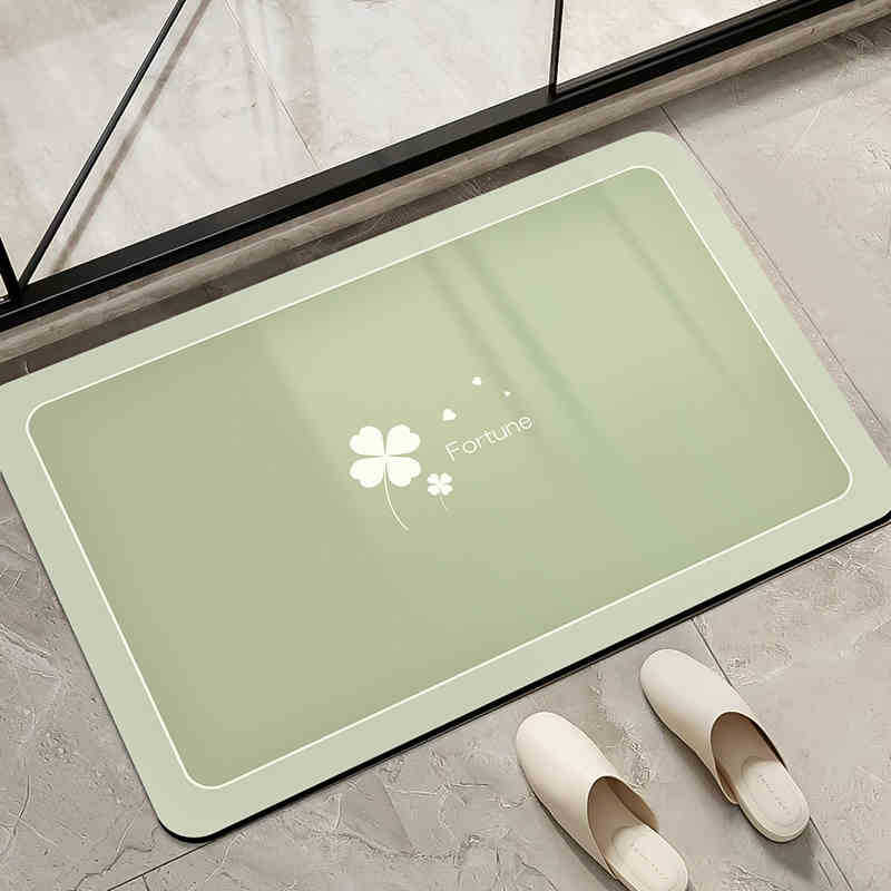 Moderno simple alfombra de barro de diatomeas color sólido absorción de agua alfombra de suelo de secado rápido inodoro antideslizante fácil de cuidar alfombra de pies