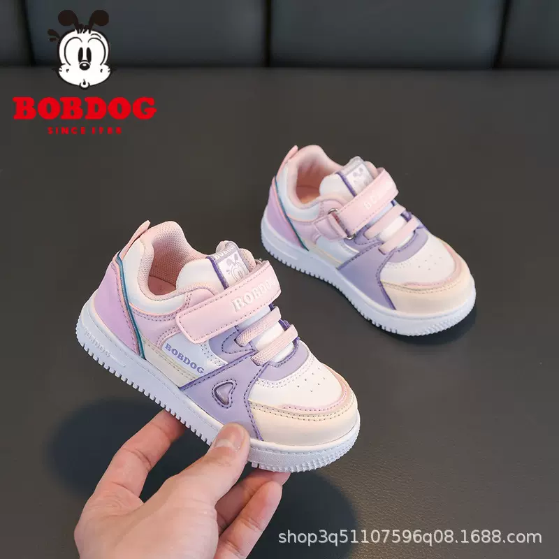 巴布豆工厂直销女童秋季一岁机能防滑幼儿园小童宝宝儿童学步鞋子