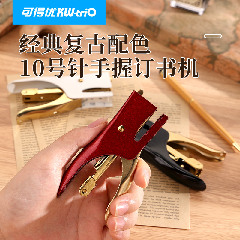 Disponible You5228 Retro Manual Encadelador de Embalaje para llevar Grapadora 10 8 página Manual Grapadora portátil