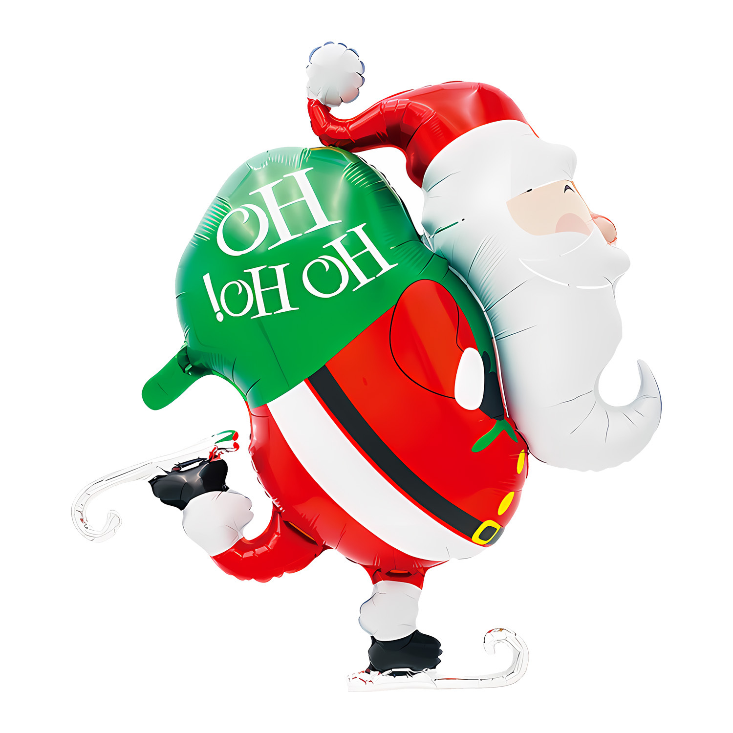 Navidad transfronteriza Papá Noel muletas alce copo de nieve muñeco de nieve dibujos animados globo de película de aluminio fiesta de Navidad bola decorativa image 29