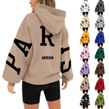 2025新款印花大码卫衣秋季男女士休闲连帽衫韩版风格潮流宽松外套
