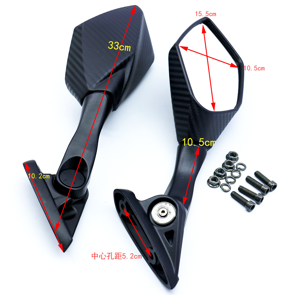 Motorcycle modification Sports Car Rearview Mirror suitable for YAMAHA R3 R25 NMAX155 Xmax 17-18 years