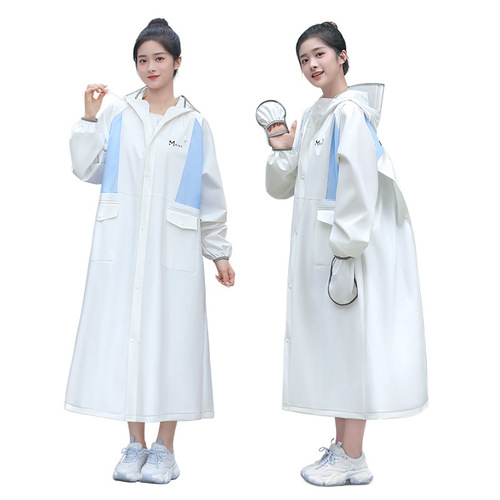 Electric car battery car raincoat wholesale thickened and lengthened eva one-piece adult raincoat student motorcycle poncho