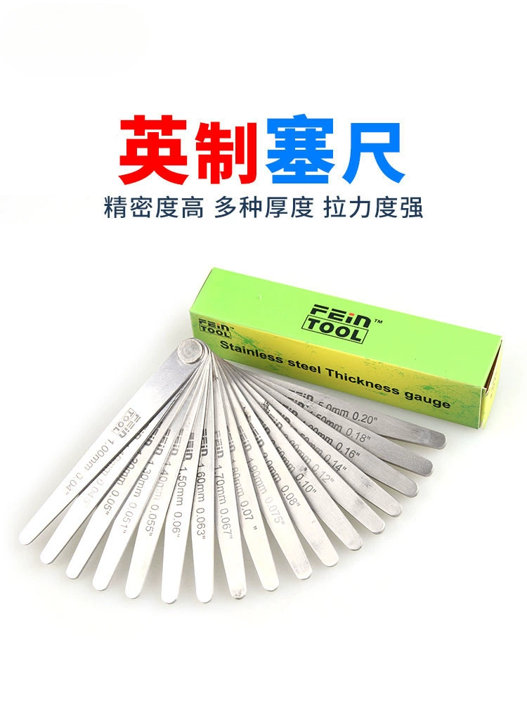 Набор щупов из нержавеющей стали Imperial 304, толщиномер, измерительный инструмент, щуп для измерения зазоров, возможность кастомизации